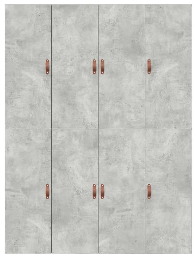 Cama de Armazenamento Cinza Concreto 140x190 cm