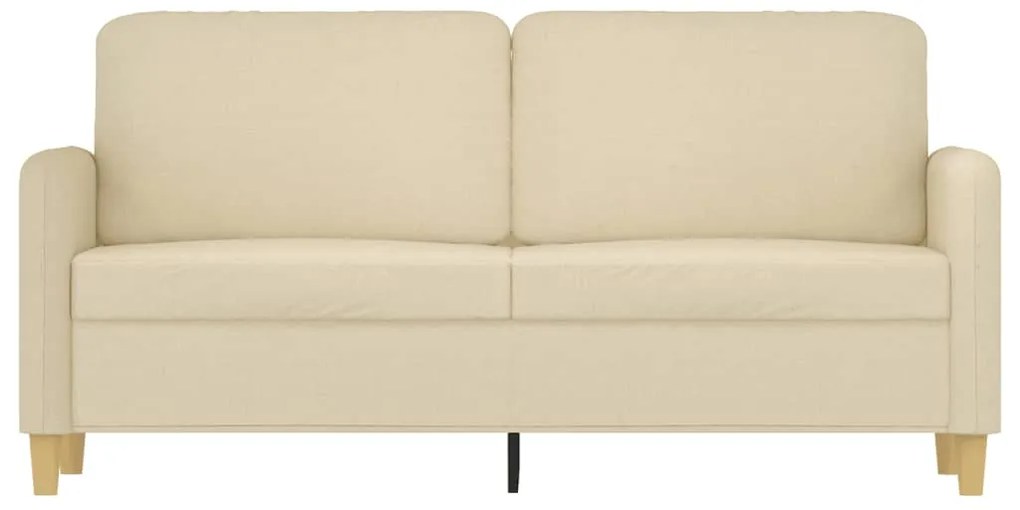 Sofá de 2 lugares tecido 140 cm cor creme