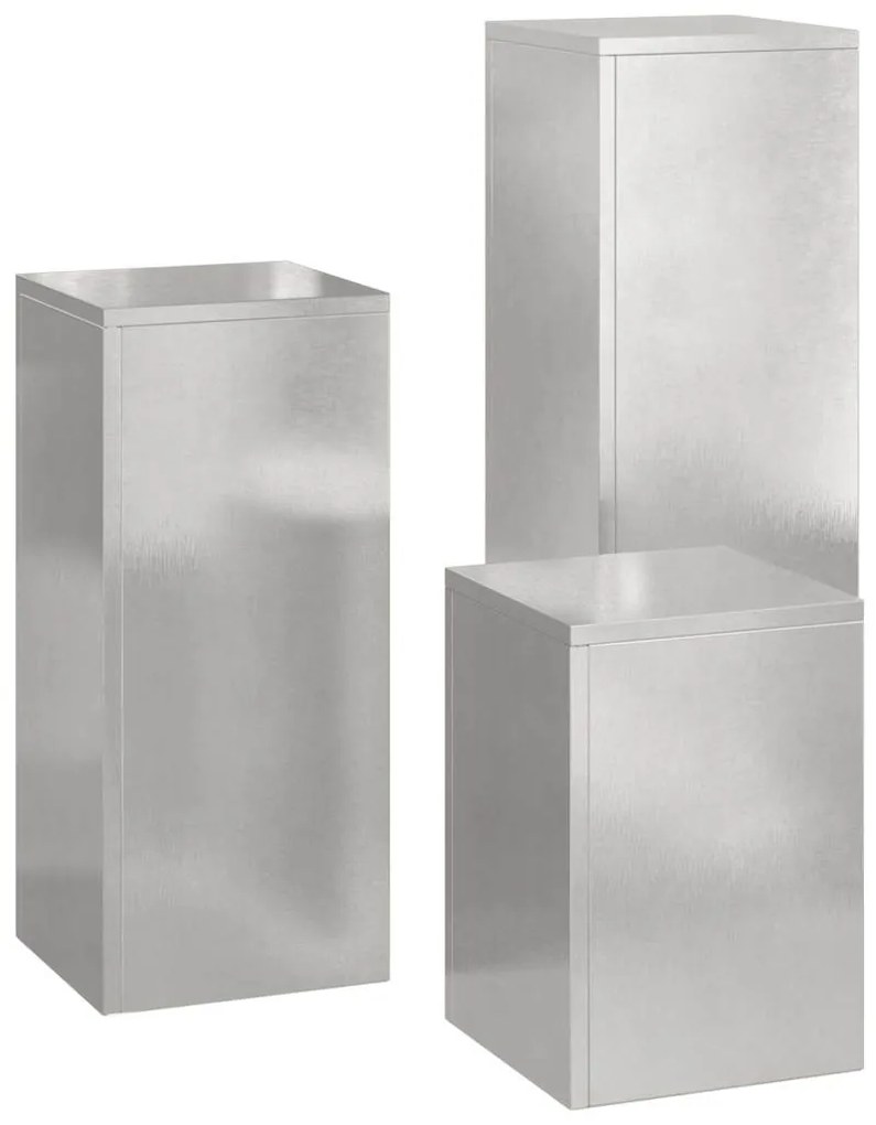 Suportes para Plantas de Exterior Pilar 3 pcs Aço Inoxidável
