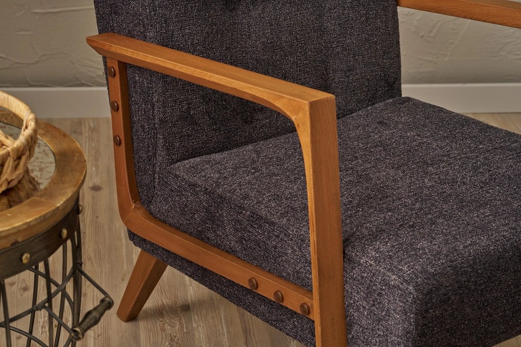 Cadeira Wing Kemer – Antracite – 69x80x83 cm