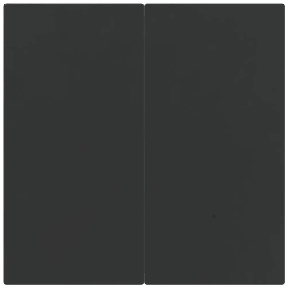 3 pcs conjunto de jantar para jardim vime PE preto