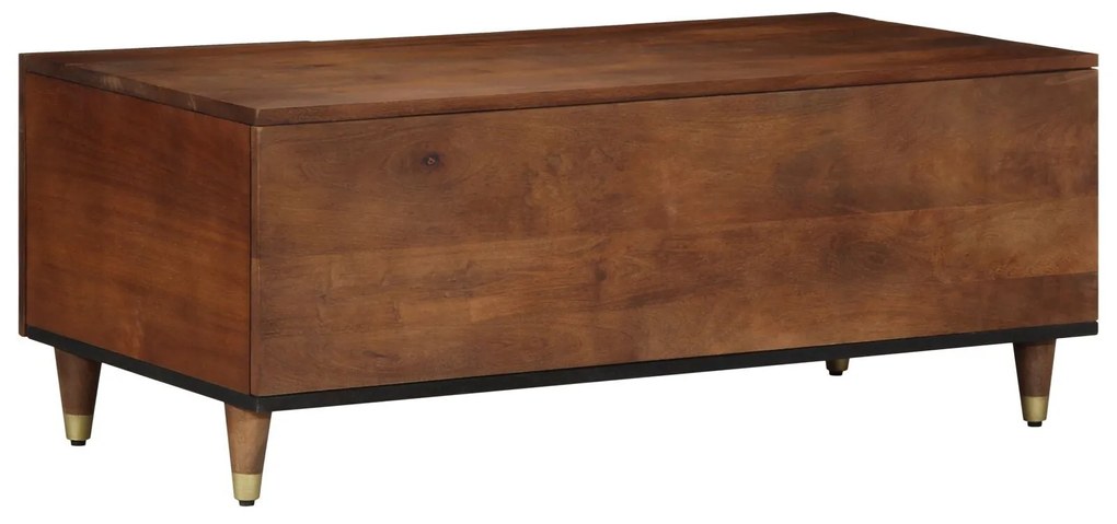 Mesa de Centro 100x54x40 cm Madeira Sólida de Manga