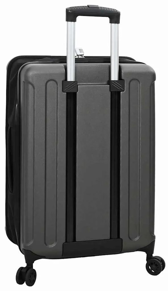 Mala Dobrável Casco Duro 24'' Cinza Escura 43x27x66 cm ABS