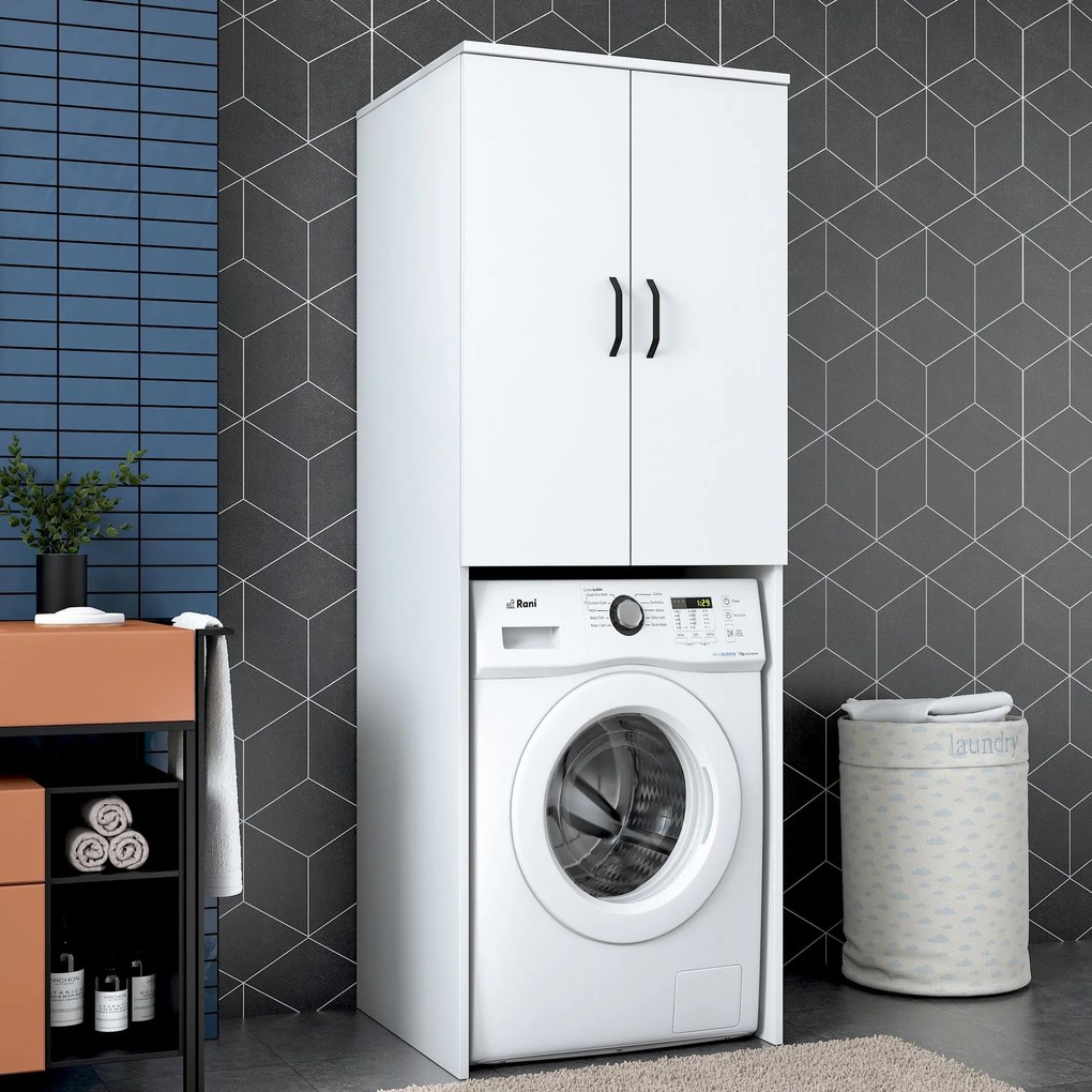 Armário para Máquina de Lavar KD110 – Branco – 65x181,8x62,5 cm