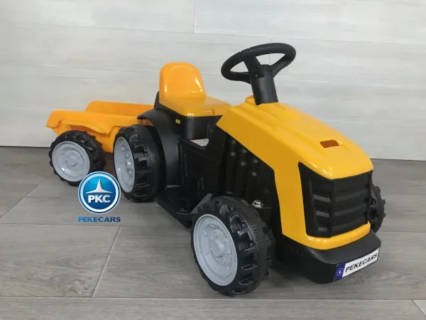 Trator infantil eletrico Peketrac 4000 6V Amarelo