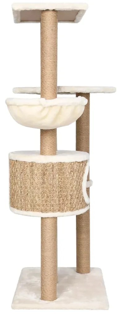 Árvore para gatos c/ postes arranhadores 126 cm erva marinha