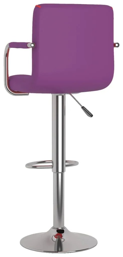 Bancos de bar 2 pcs couro artificial roxo