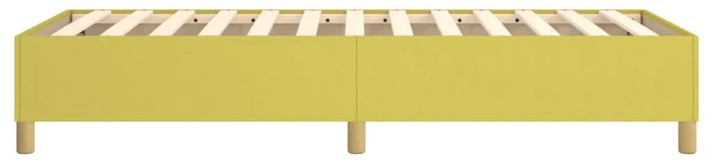 Estrutura de cama sem colchão 100x200 cm tecido verde