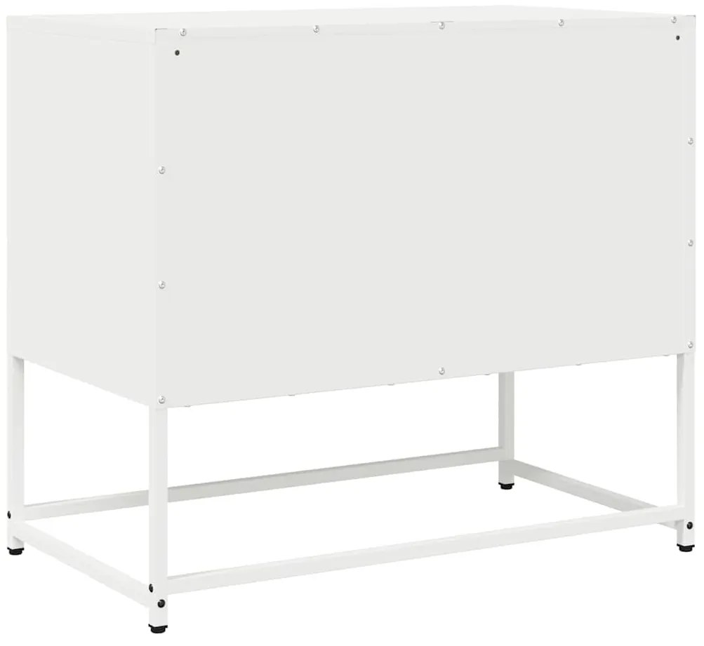 Móvel de TV 68x39x60,5 cm aço laminado a frio branco