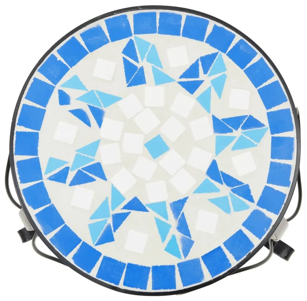 Suportes de plantas 3 pcs cerâmica azul e branco