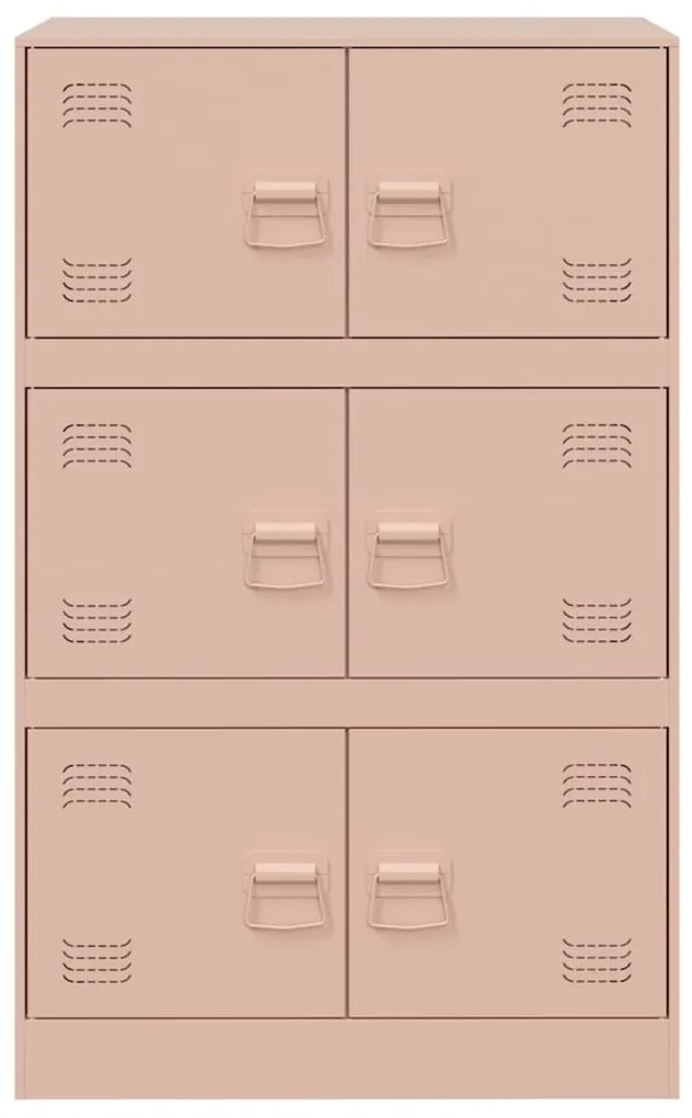 Aparador 67x39x107 cm aço rosa
