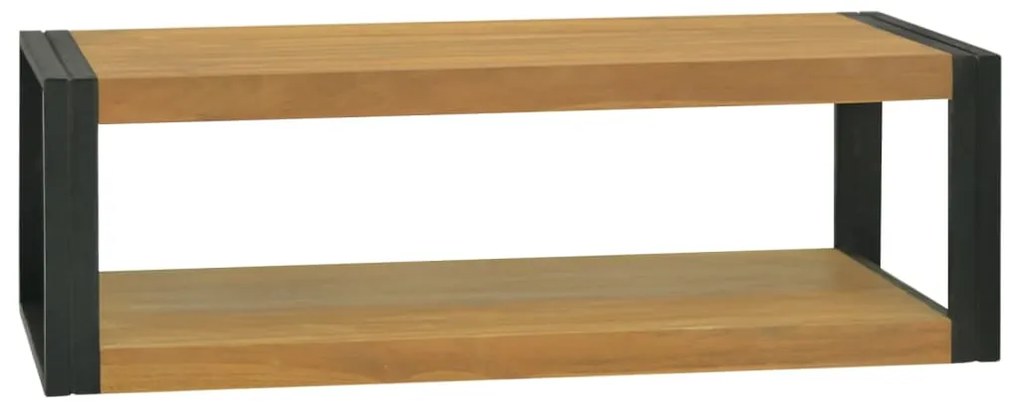 vidaXL Armário de parede p/ casa de banho 110x45x35 cm teca maciça