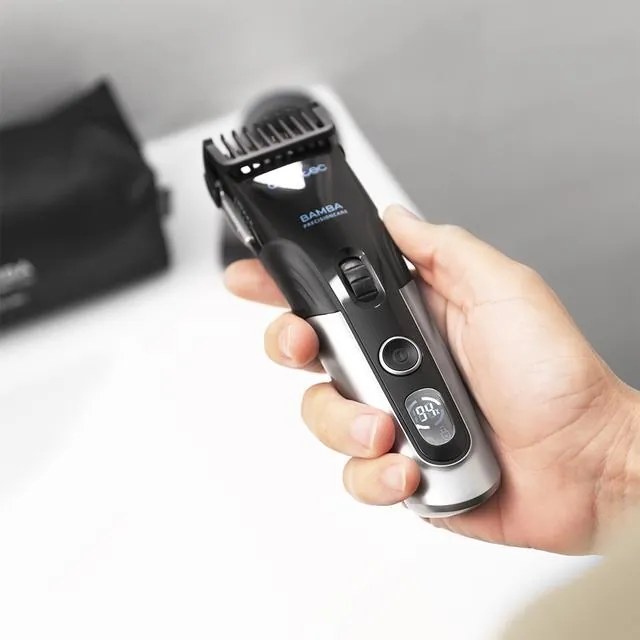Aparador de cabelo PrecisionCare Titanium com lâmina de aço inoxidável revestida de titânio, bateria de lítio, autonomia de até 120 minutos, uso com e