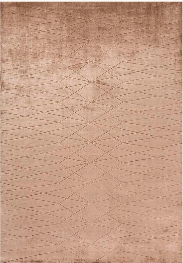 Tapete em viscose artesanal de pelo curto Edge