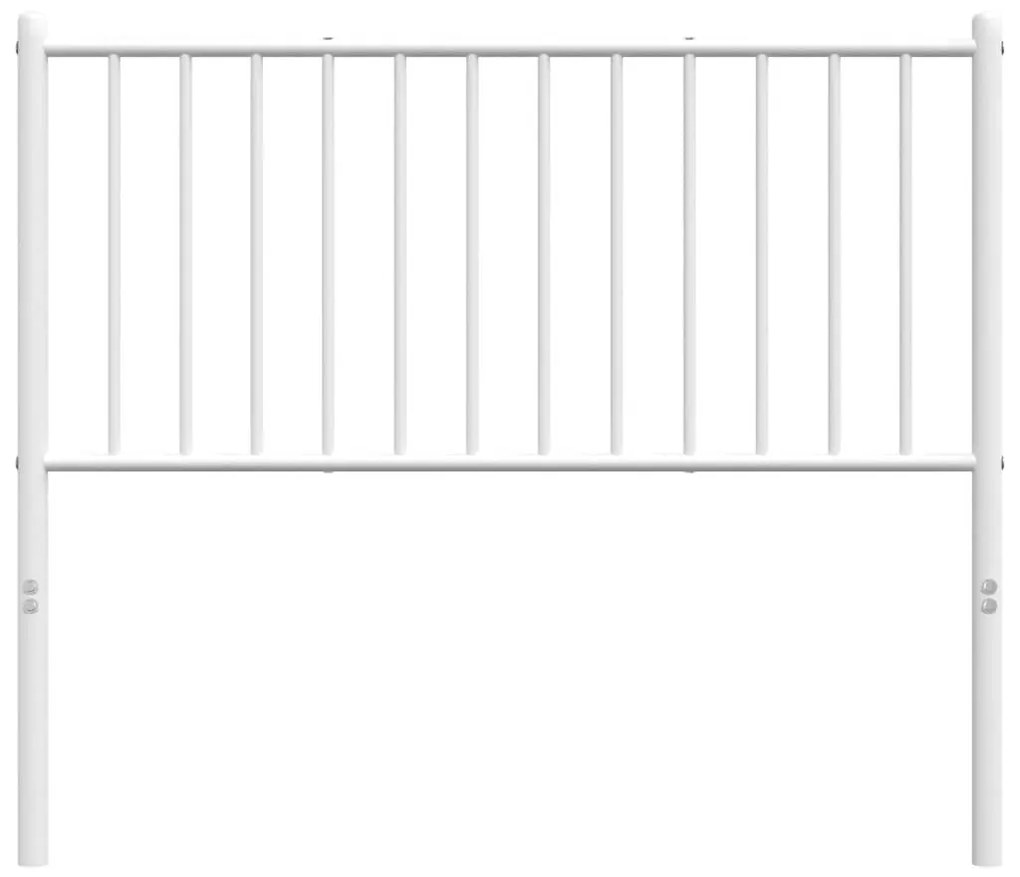Cabeceira de cama 100 cm metal branco