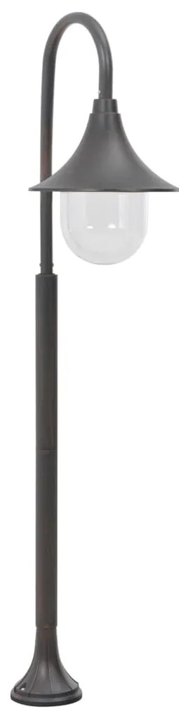 Candeeiro de pé para jardim E27 120 cm alumínio bronze