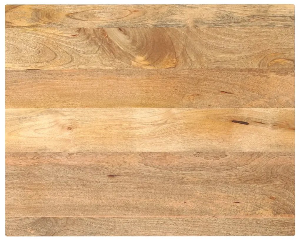 vidaXL Tampo de mesa retangular 100x80x3,8 cm mangueira maciça