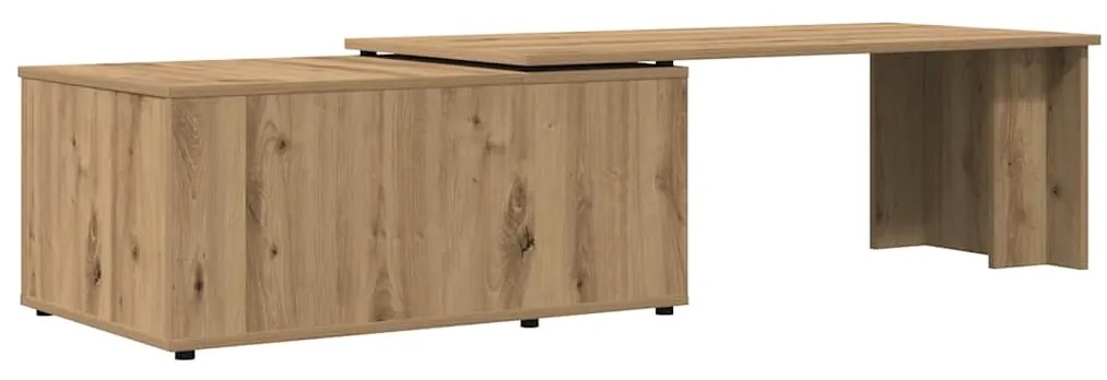 Mesa de centro 150x50x35 cm deriv. madeira carvalho artisiano