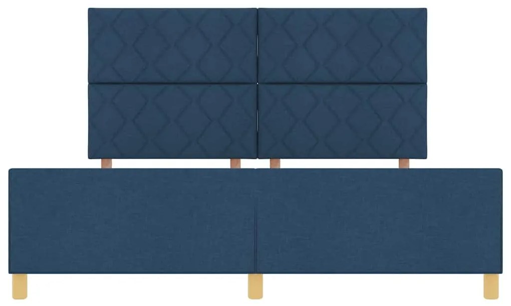 Cama vidaXL Azul 180x200 cm em Tecido