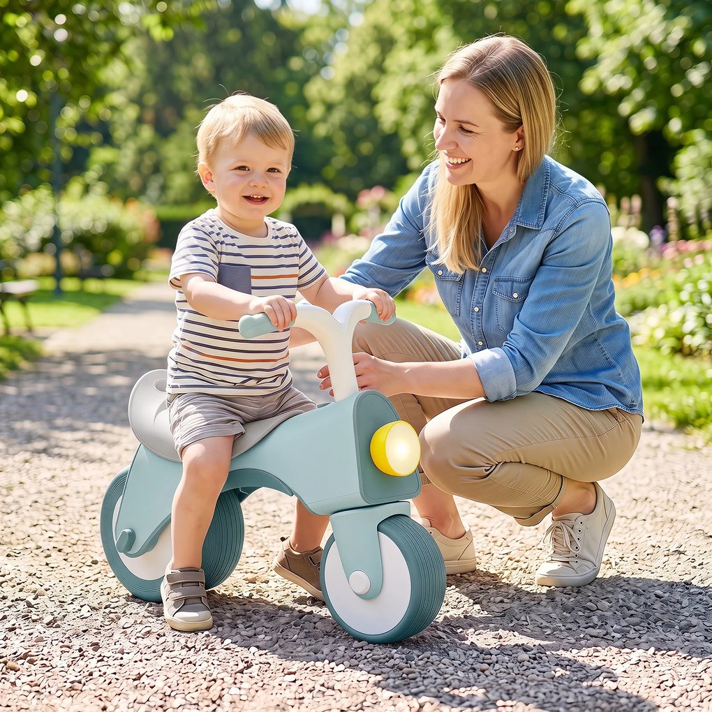 Bicicleta de Equilíbrio Infantil, 54 x 29 x 45 cm, Com Música e Luzes, Azul