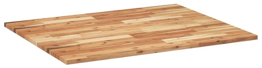 Tampo de mesa retangular 100x80x2 cm madeira de acácia maciça