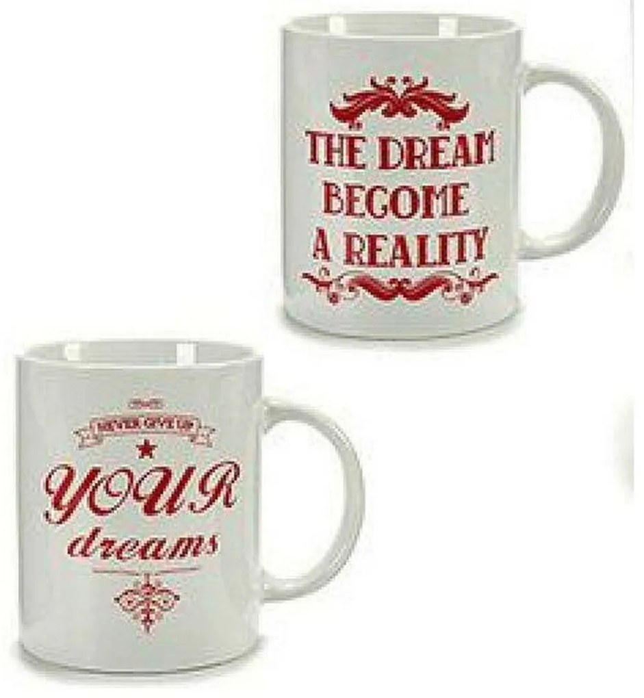 Caneca Vermelho Porcelana dream