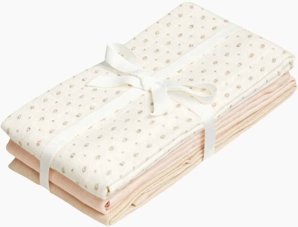 Panos de musselina em algodão orgânico Rowan, conjunto de 3