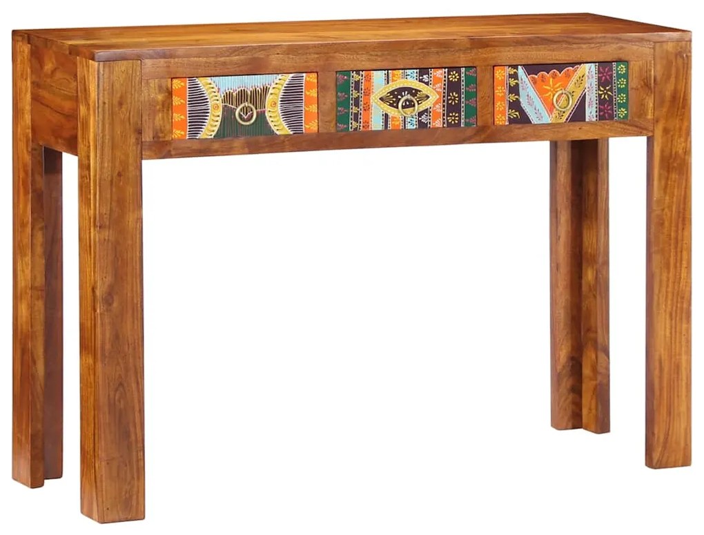 Mesa consola 110x35x75 cm madeira de acácia maciça