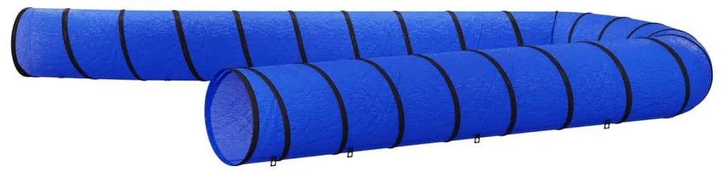 Túnel para cães Ø 55x1000 cm poliéster azul