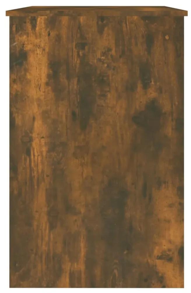Secretária 100x50x76 cm derivados de madeira carvalho fumado