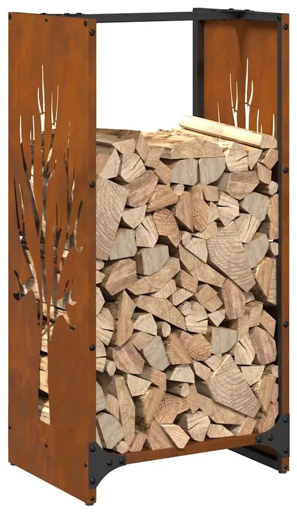 Rack Lenha 40x30x80 cm aço resistente às intempéries