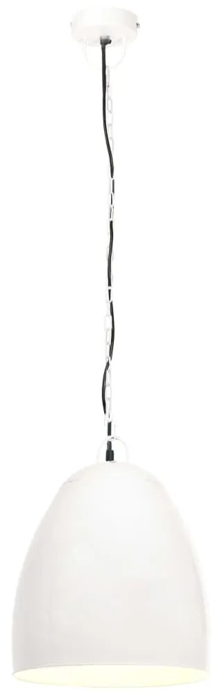 Candeeiro teto industrial redondo 25 W 42 cm E27 branco