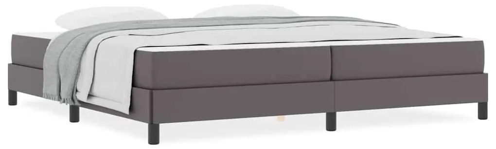Cama Outros Cinzeto 200 x 200 cm Couro sintético