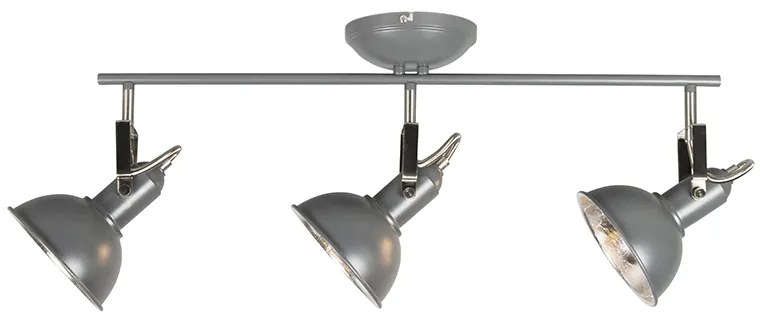 Projetores industriais antracite rotativos e inclináveis 3 luzes - Tommy Industrial