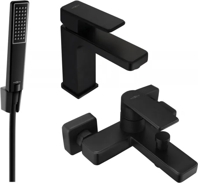 Mexen Mino Conjunto de banheira R72, preto - 72403R72-70