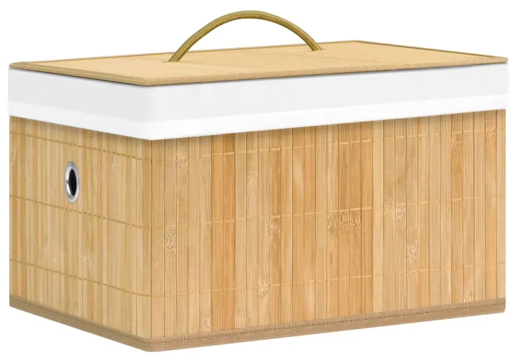 Caixas de arrumação 4 pcs bambu