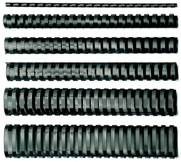 Argolas Plástico Oval Preto 45mm 430H 50U