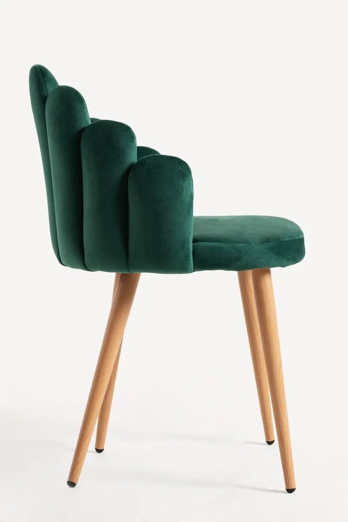 Cadeira Hand Veludo - Verde