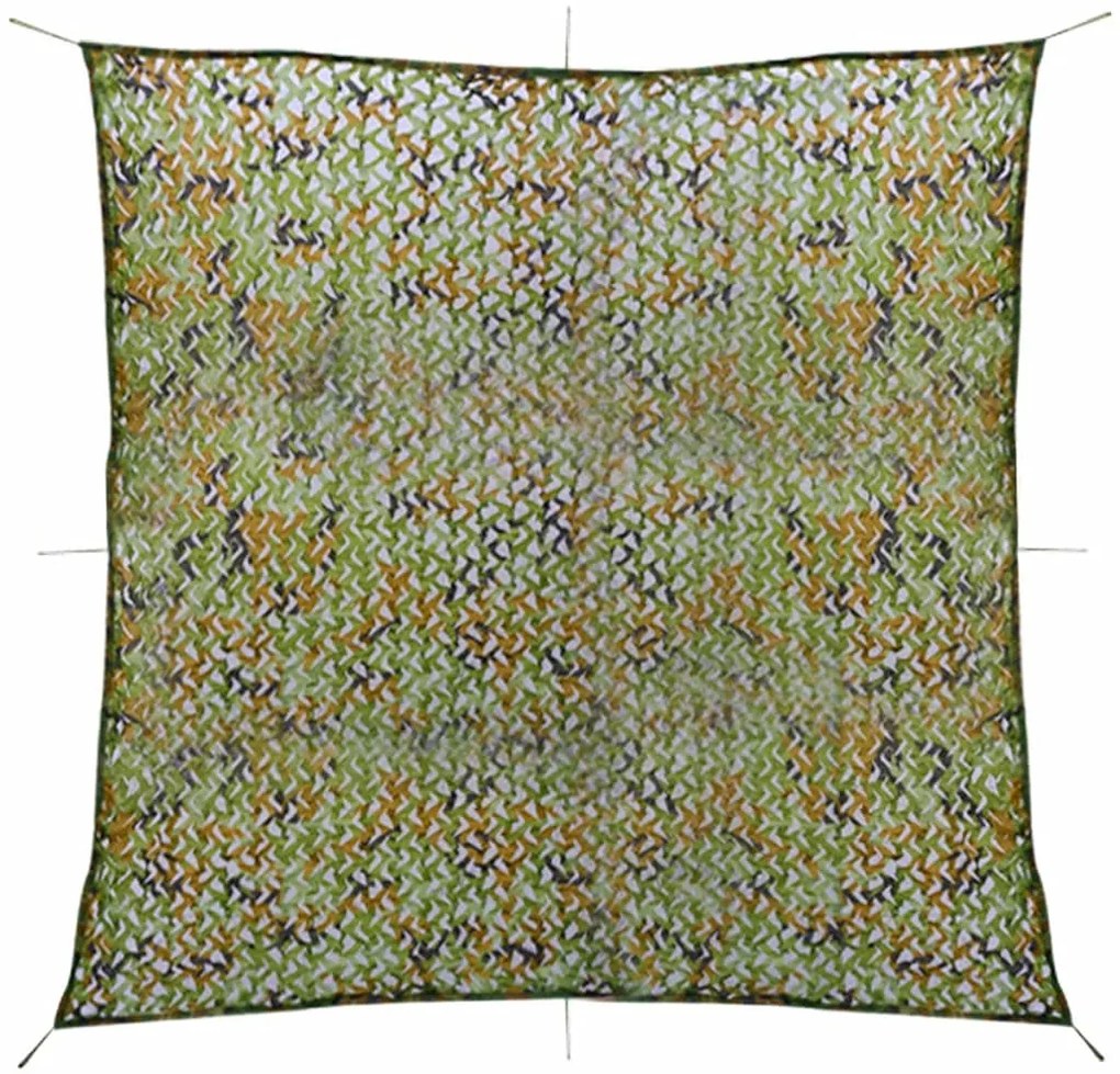 Rede de camuflagem com saco de armazenamento 6x6 m