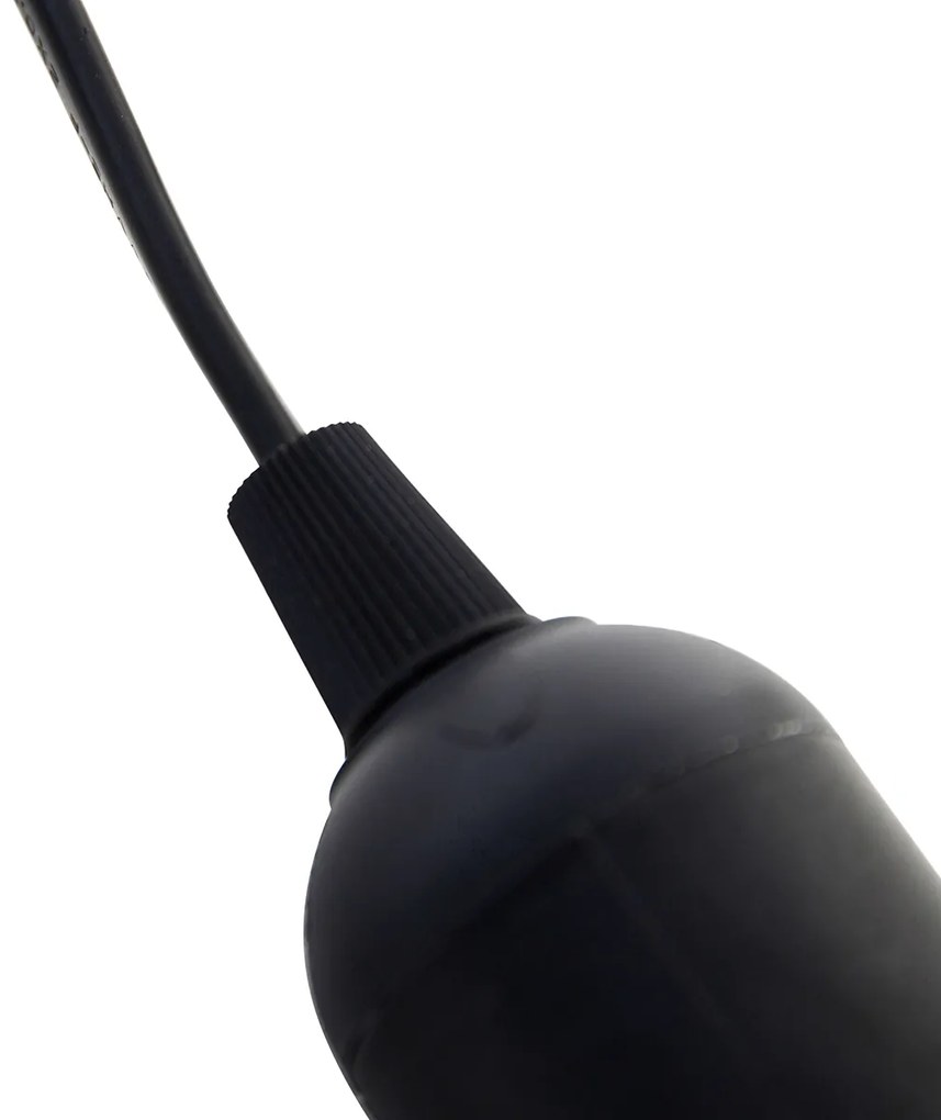 Conjunto móvel de 6 suportes de lâmpada pretos incl. lâmpadas A60 - Move