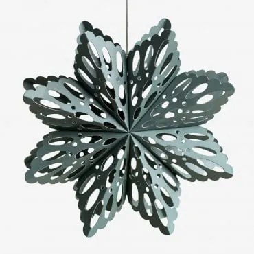 Enfeite de Floco de Neve de Papel Klaus Baía verde - Sklum