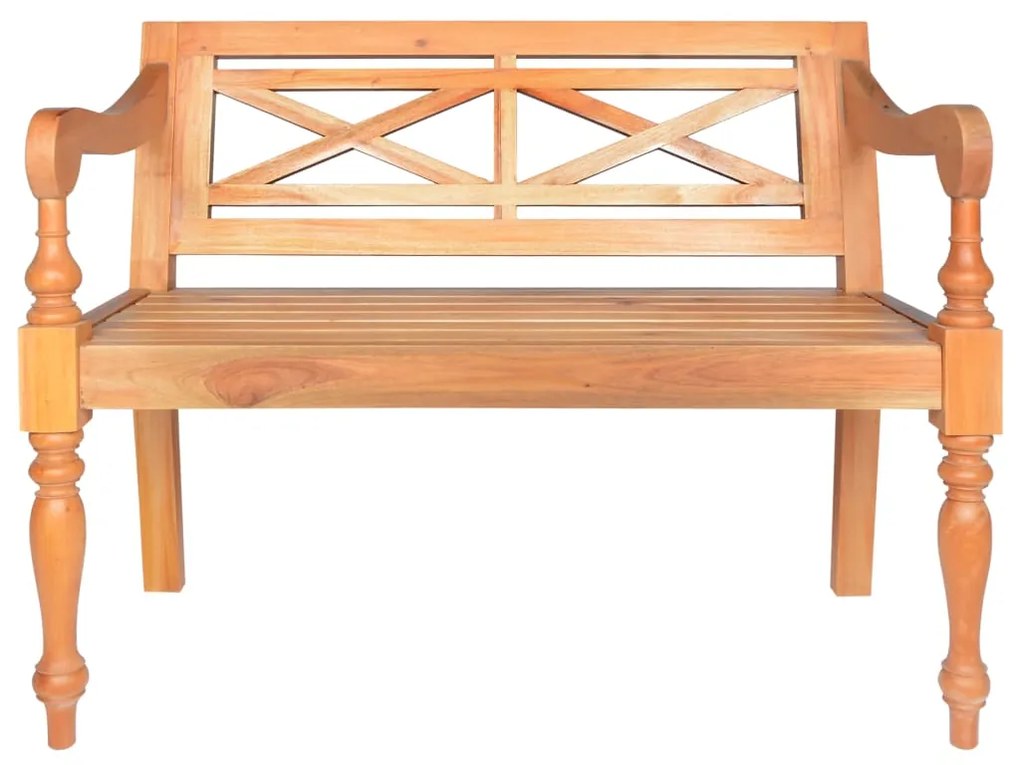 Banco Batávia 98 cm madeira maciça de mogno castanho claro