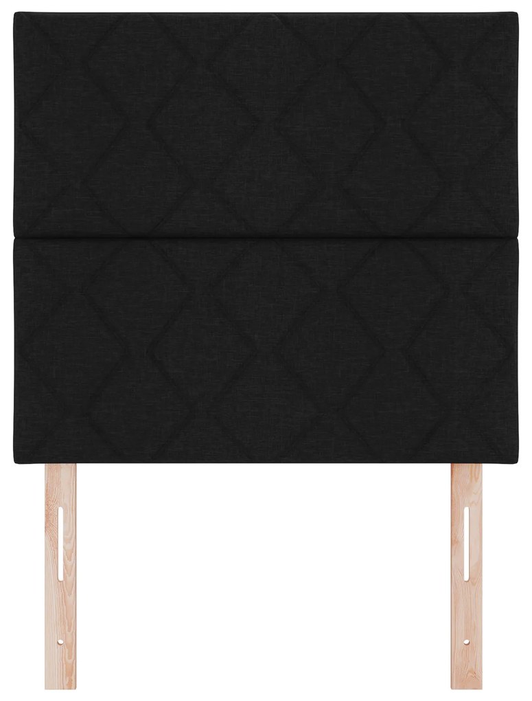 Cabeceira vidaXL Design de Blocos de Diamante Preta 100 cm Tecido, Cab