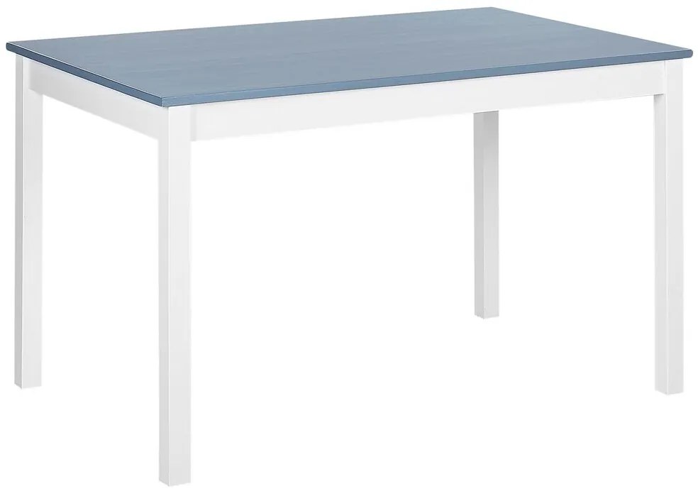 Conjunto de jantar em madeira branca/cinzenta 120 x 75 cm MOANA Beliani