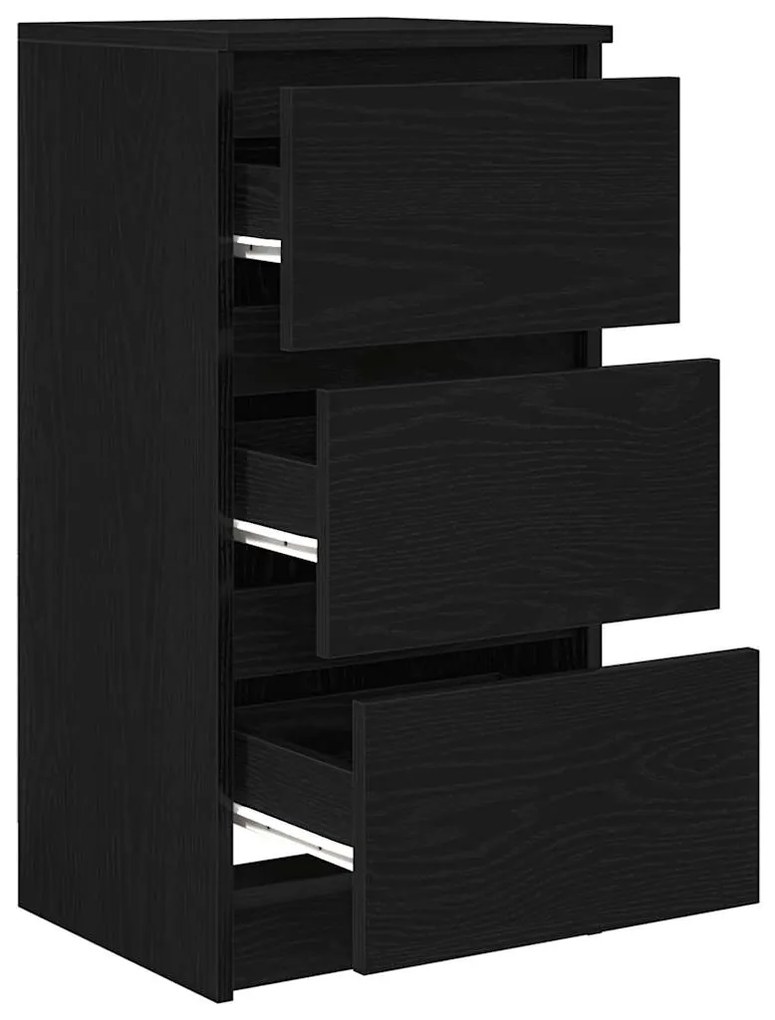 Aparador 37,5x35x76 cm derivados de madeira carvalho preto