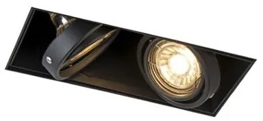 Foco embutido inteligente preto incl. 2 Wifi GU10 Trimless - Oneon 2