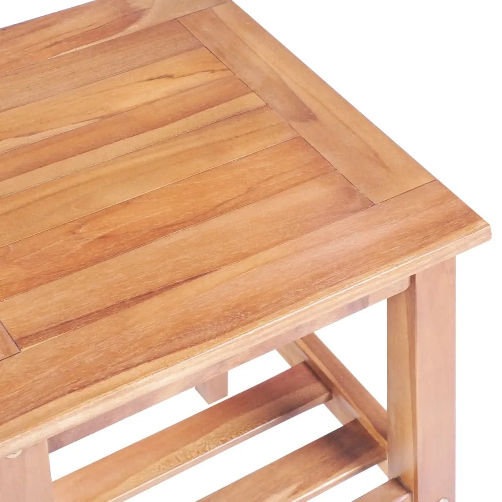 3 pcs conjunto de bistrô teca maciça