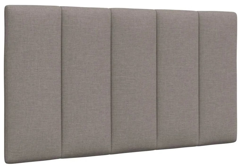 vidaXL Almofadão de cabeceira 80 cm tecido cinzento-acastanhado