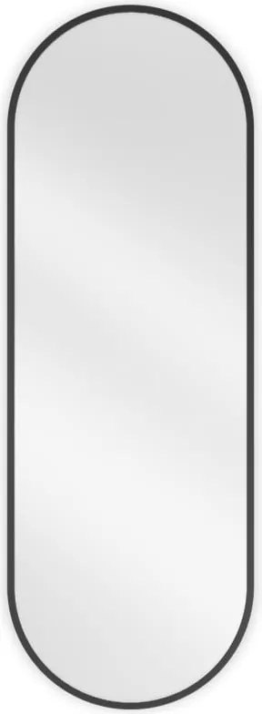 Mexen Loft espelho de casa de banho oval 100 x 35 cm, moldura preta - 9851-100-035-000-70