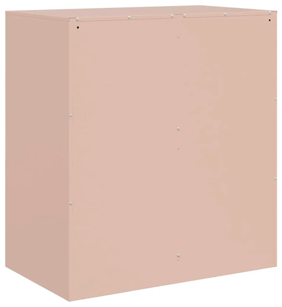 Aparador 67x39x73 cm aço rosa